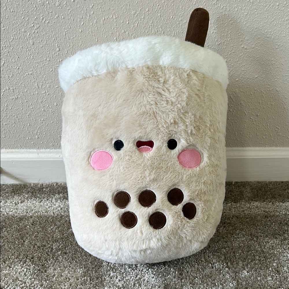 Mimicoco Tea Plush Pillow | Heating Pocket | mint condition | see description